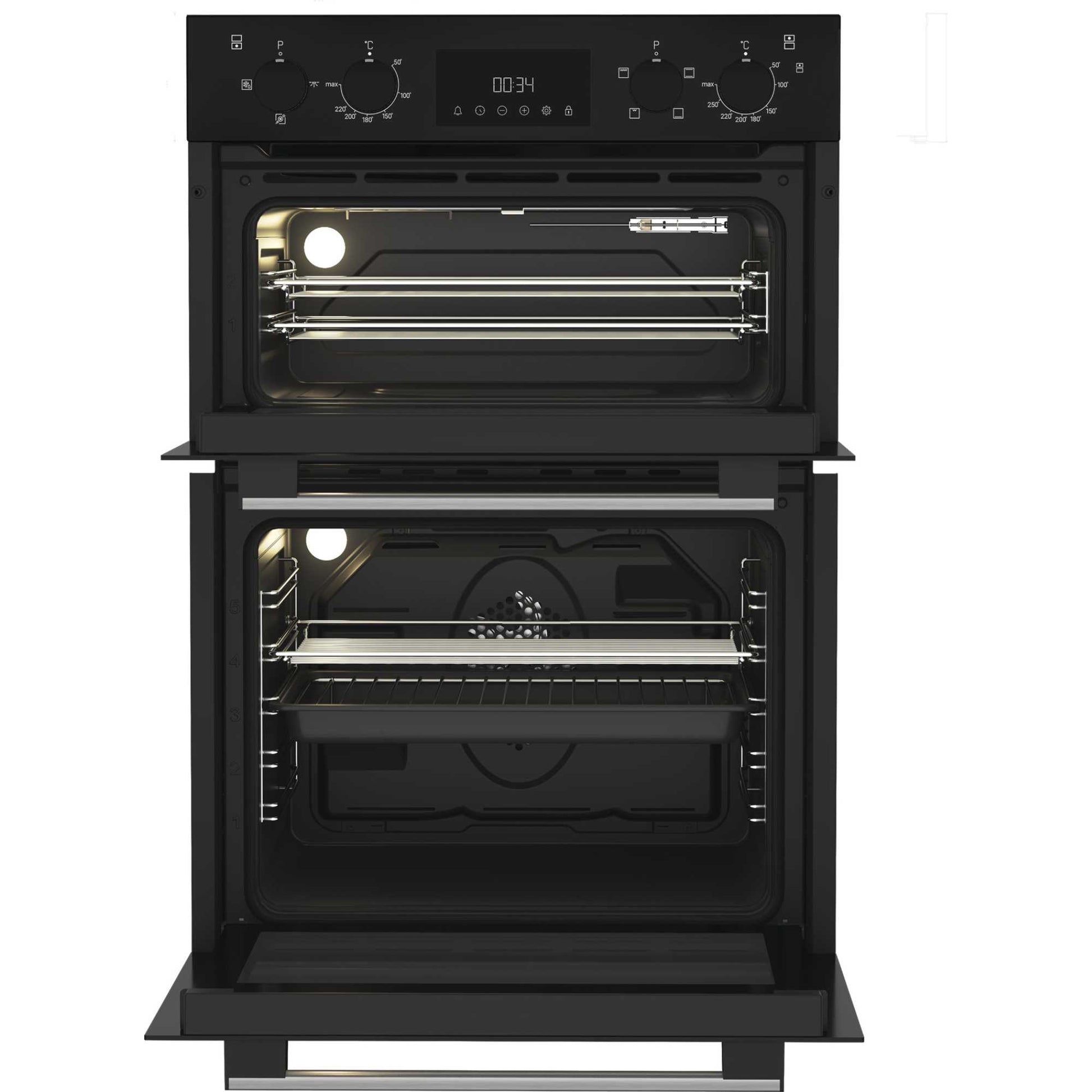 Hotpoint DIH 10D B Built-In Double Oven - Black
