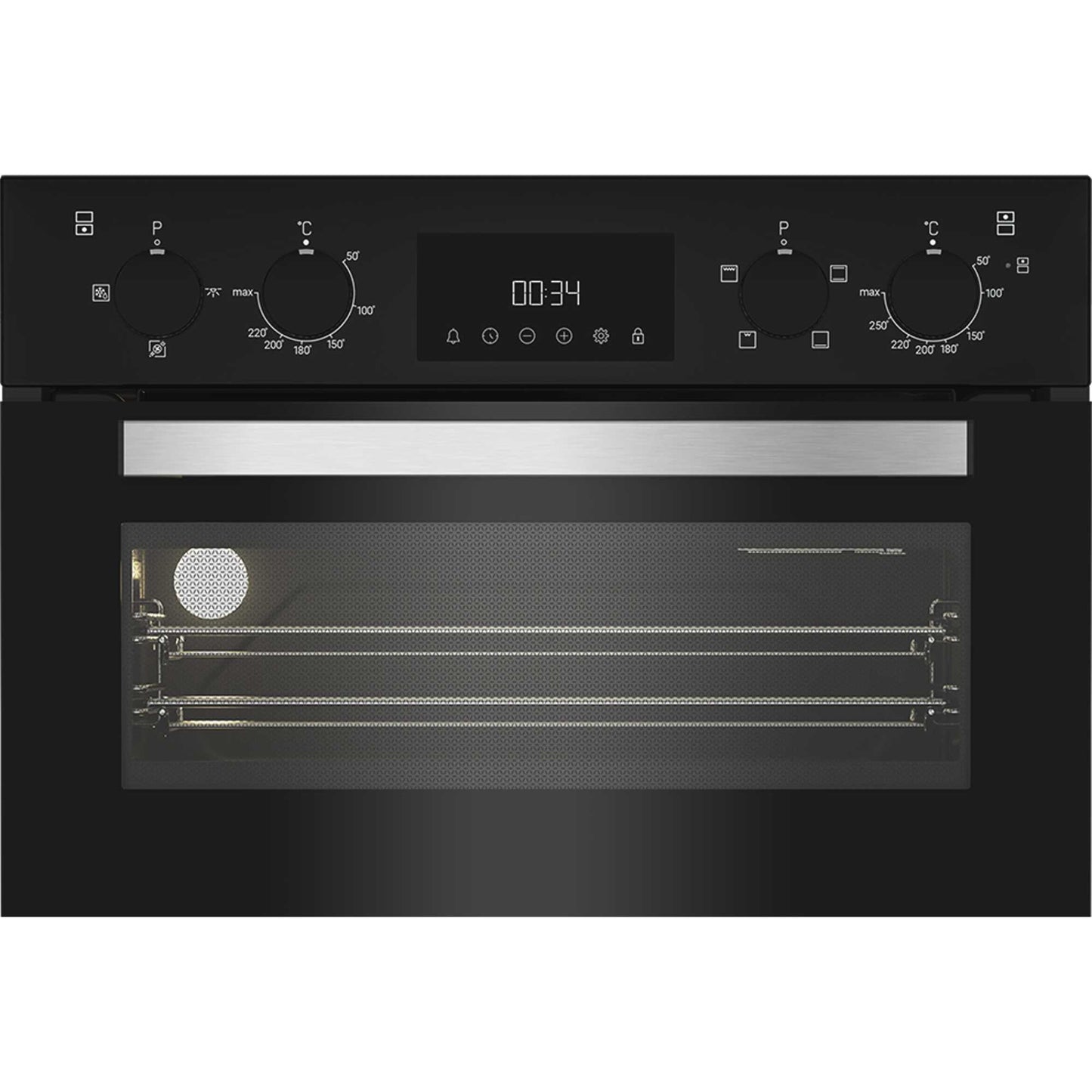 Hotpoint DIH 10D B Built-In Double Oven - Black