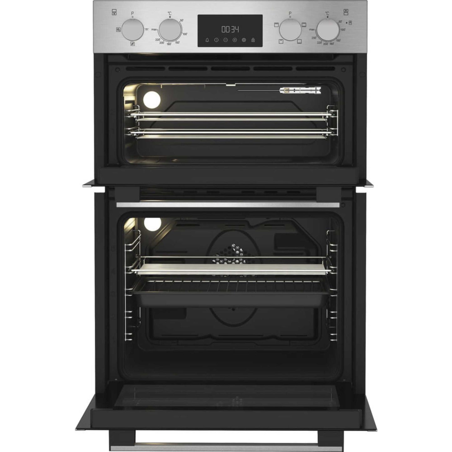 Hotpoint DIH 10D IX Built-In Double Oven - Stainless Steel