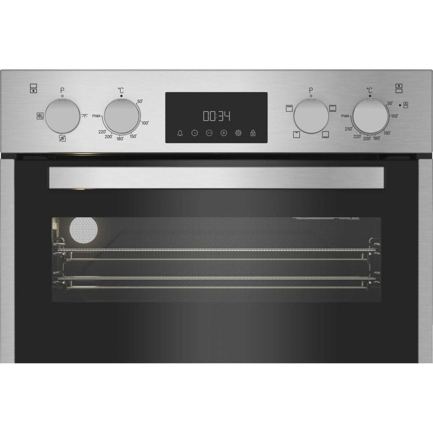 Hotpoint DIH 10D IX Built-In Double Oven - Stainless Steel
