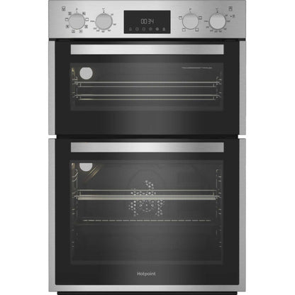Hotpoint DIH 82D IX Built-In Electric Multifunction Double Oven - Stainless Steel