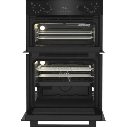 Hotpoint DIH 82G1A B 89cm Built-In Double Fan Oven - Black