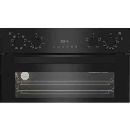 Hotpoint DIH 82G1A B 89cm Built-In Double Fan Oven - Black
