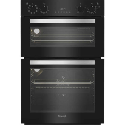 Hotpoint DIH 82G B Built-In Electric Multifunction Double Oven - Black