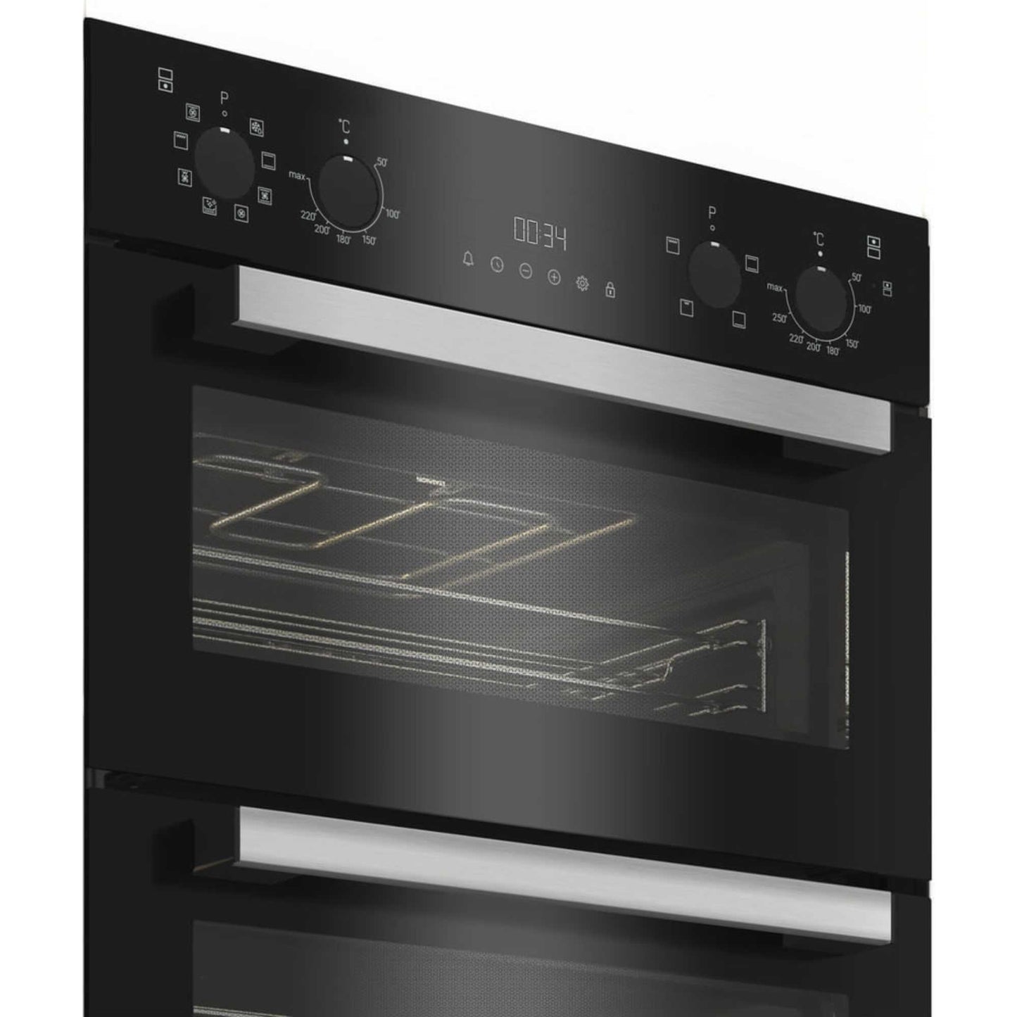 Hotpoint DIH 82G B Built-In Electric Multifunction Double Oven - Black