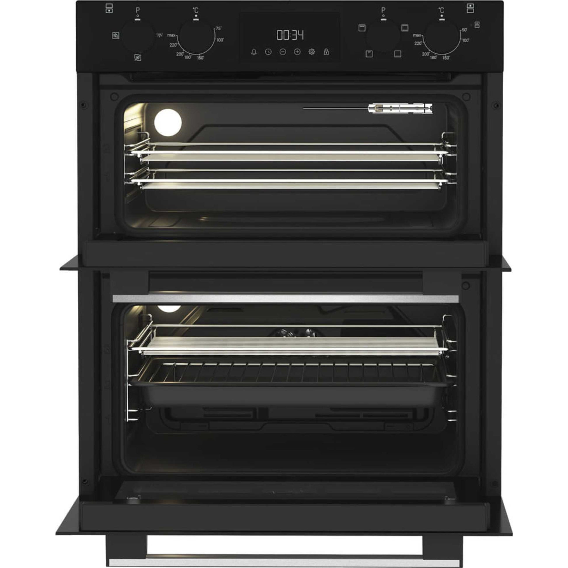 Hotpoint DUH 10D B Built-Under Electric Fan Double Oven - Black