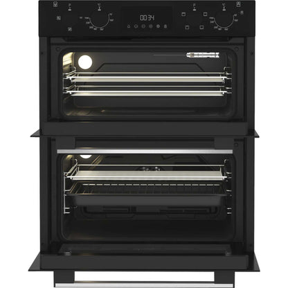 Hotpoint DUH 10D B Built-Under Electric Fan Double Oven - Black