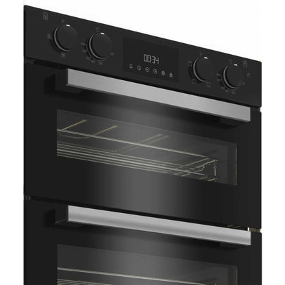Hotpoint DUH 10D B Built-Under Electric Fan Double Oven - Black