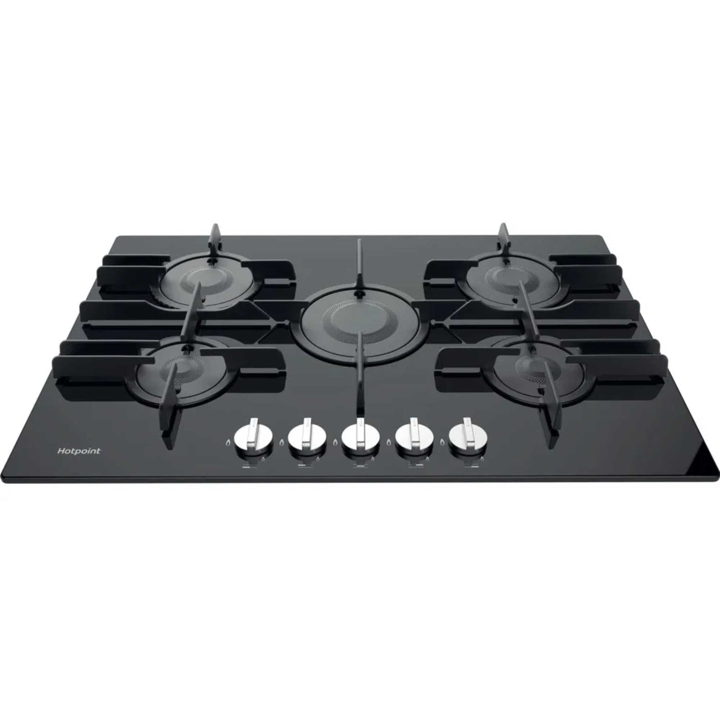 Hotpoint FTGHG 751 D/H(BK) 75cm 5 Burner Gas Hob - Black