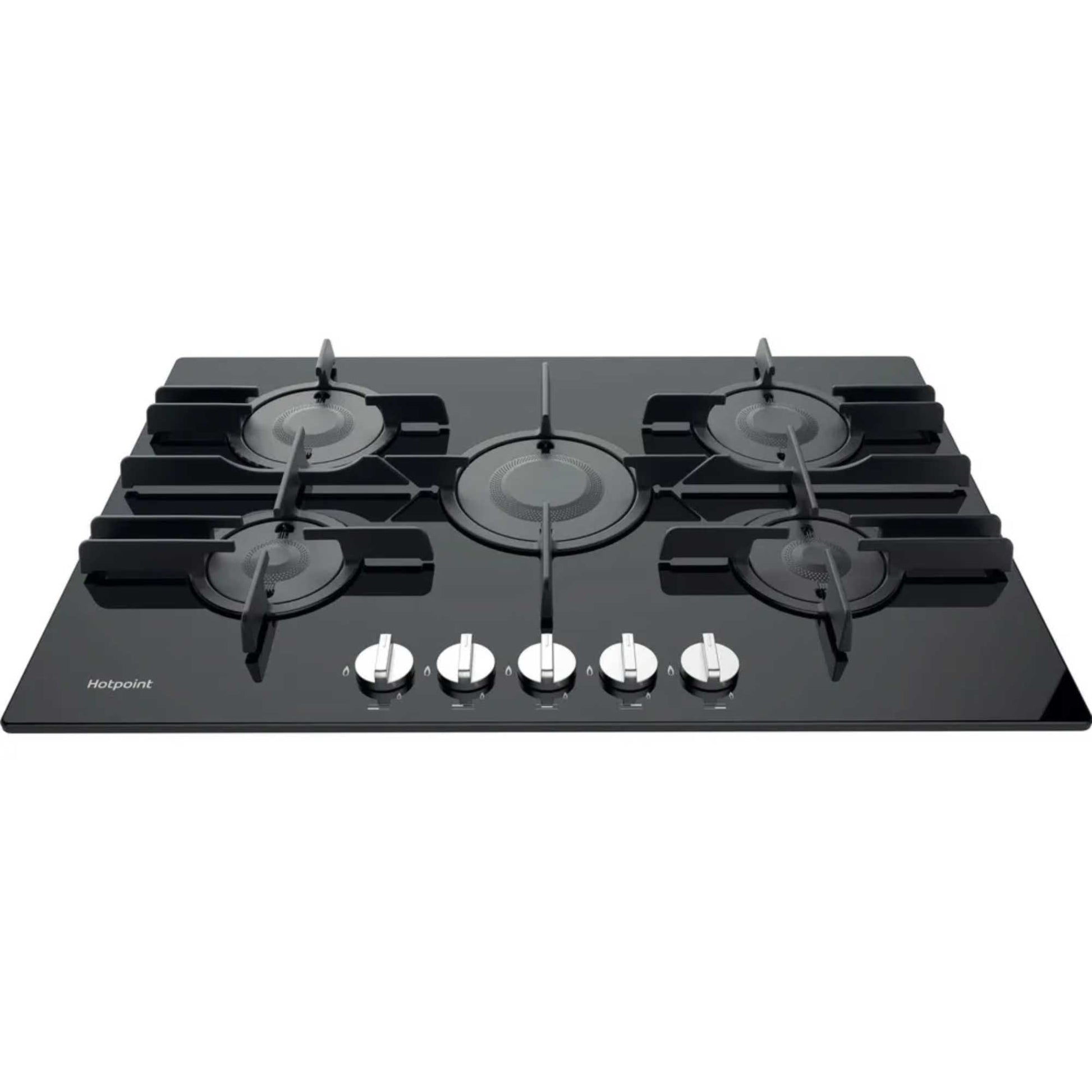 Hotpoint FTGHG 751 D/H(BK) 75cm 5 Burner Gas Hob - Black