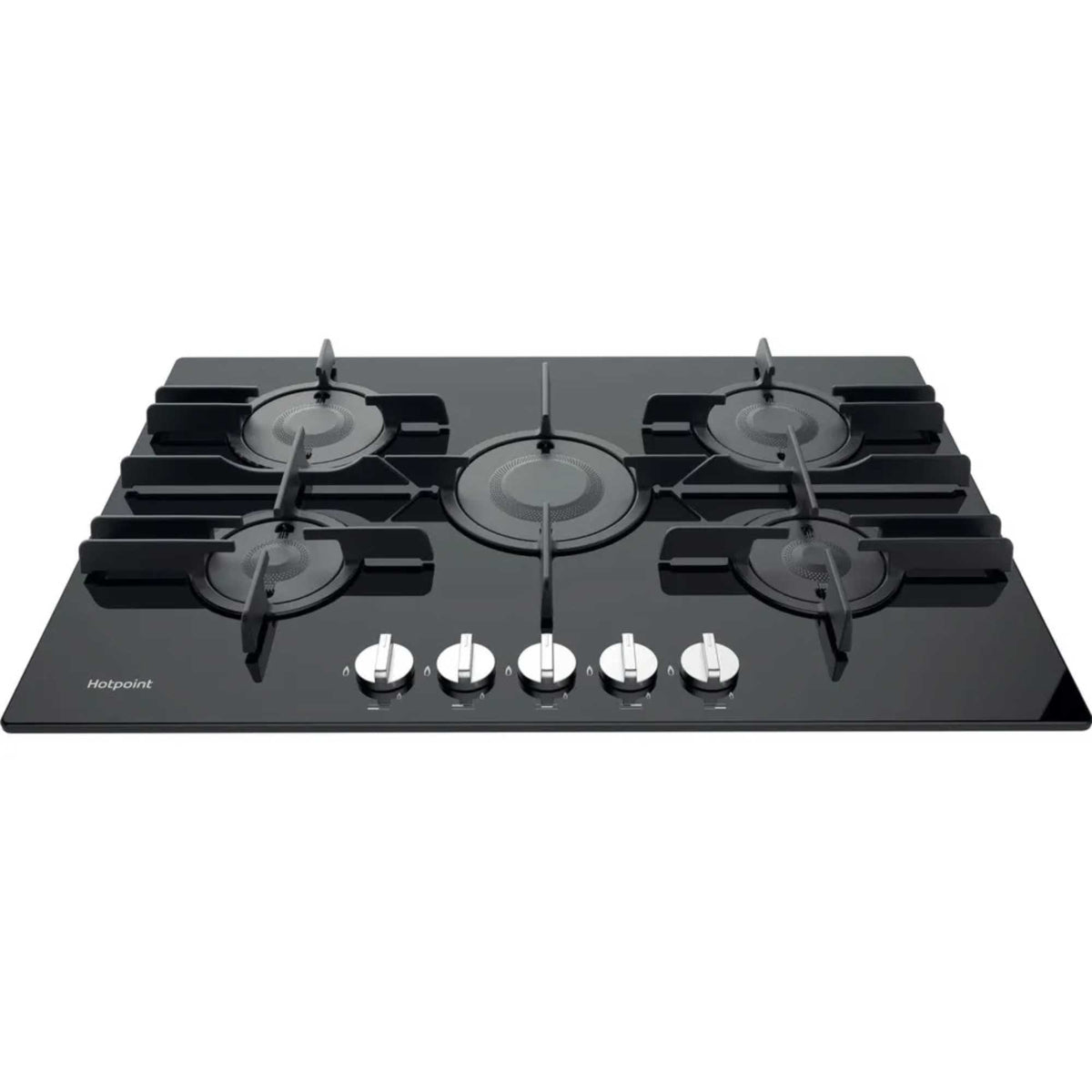 Hotpoint FTGHG 751 D/H(BK) 75cm 5 Burner Gas Hob - Black