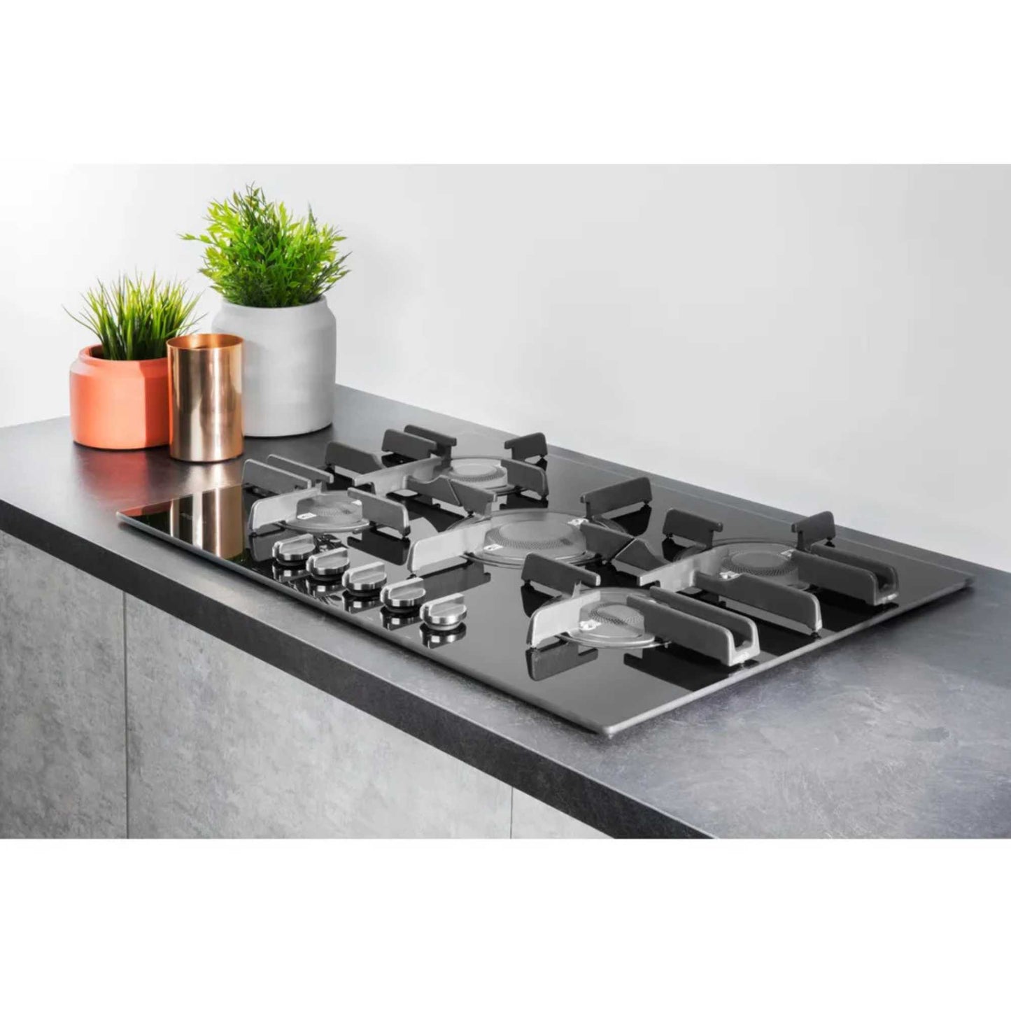 Hotpoint FTGHG 751 D/H(BK) 75cm 5 Burner Gas Hob - Black