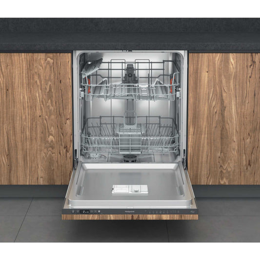 Hotpoint Fully Integrated Full-Sized Dishwasher - H2I HD526 B UK