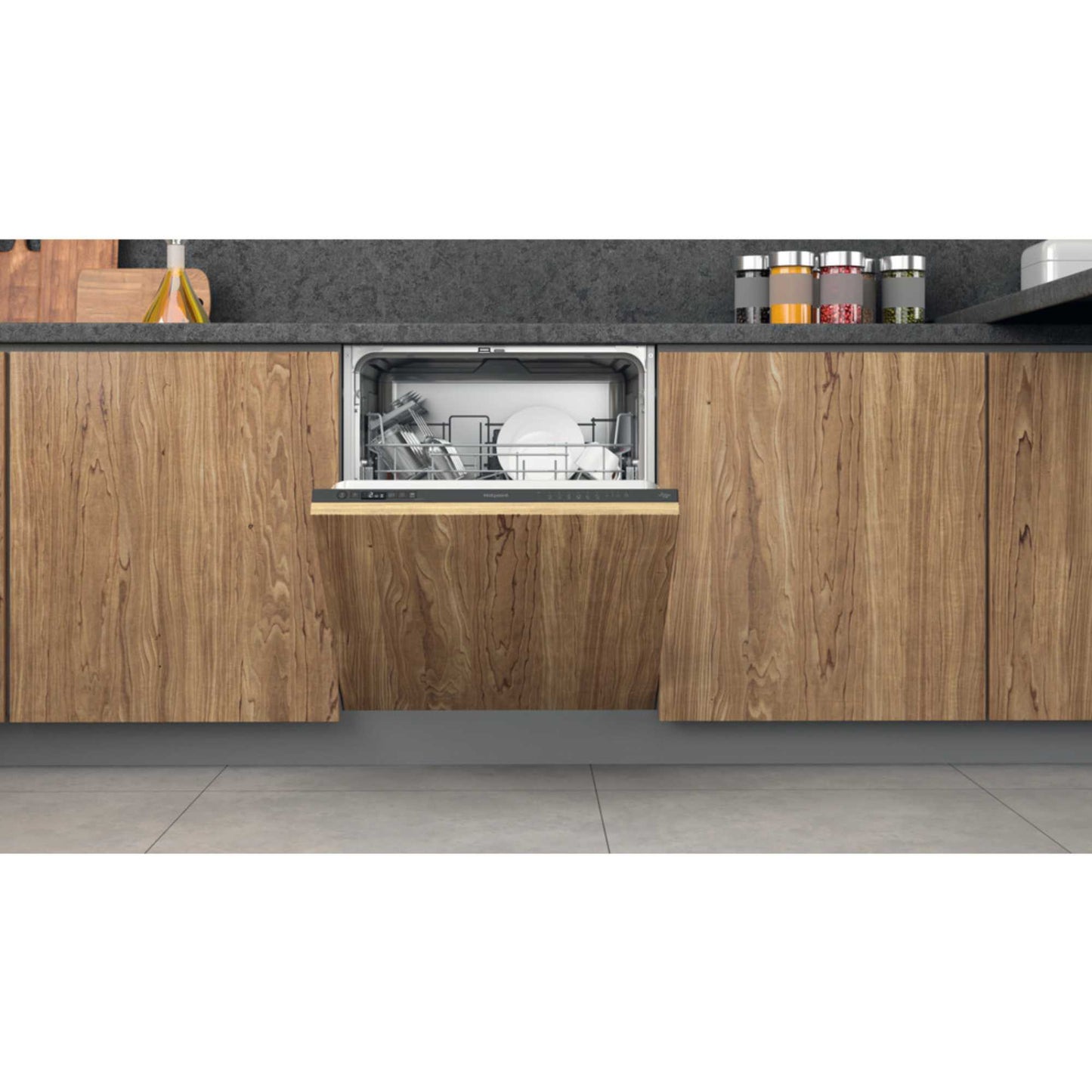 Hotpoint Fully Integrated Full-Sized Dishwasher - H2I HD526 B UK