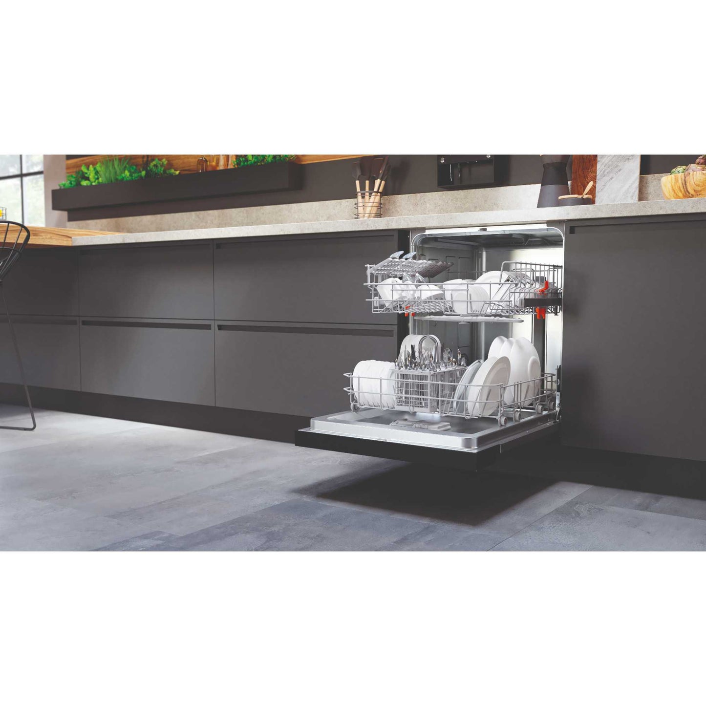 Hotpoint Semi-Integrated Full-Sized Dishwasher - H3B L626 B UK