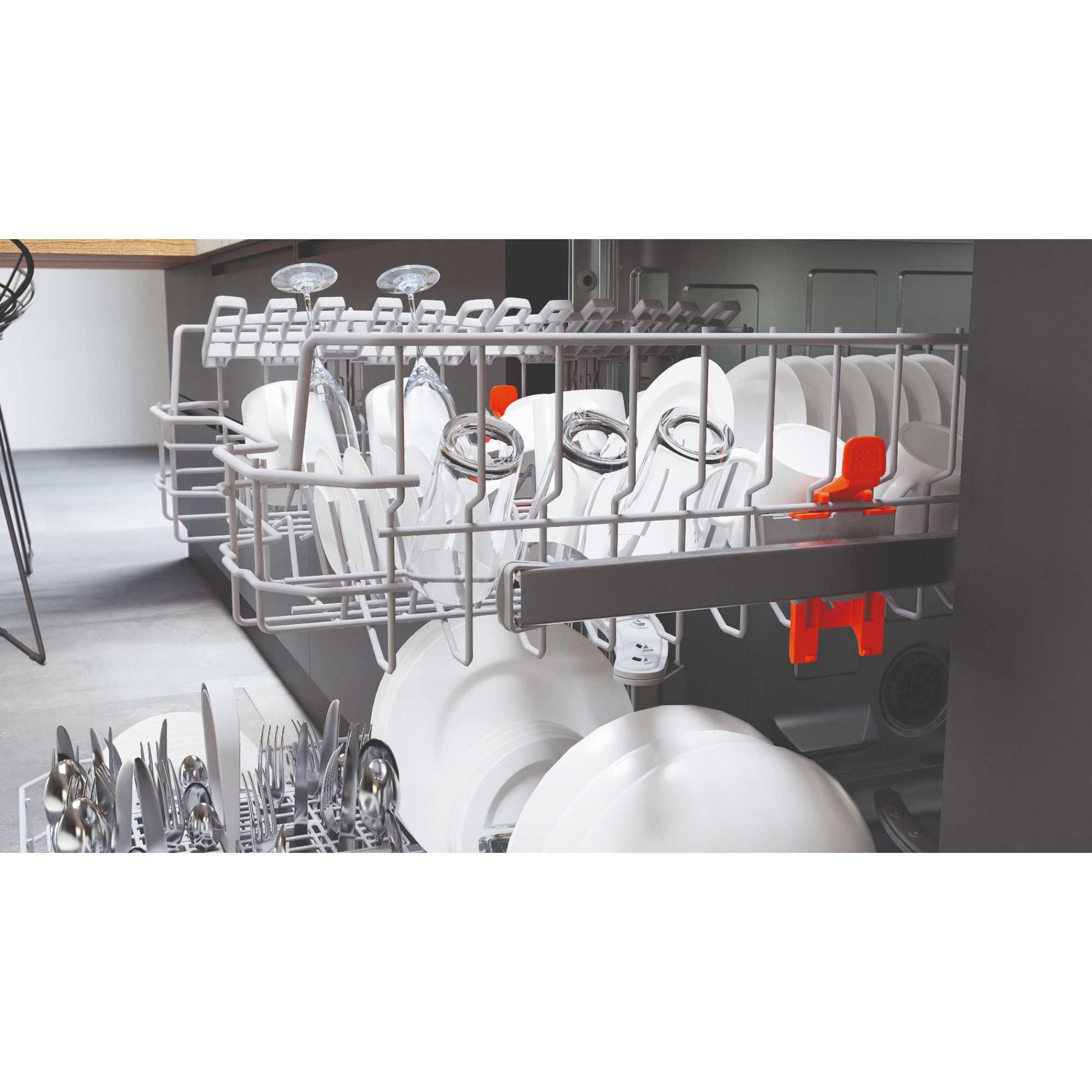 Hotpoint Semi-Integrated Full-Sized Dishwasher - H3B L626 B UK