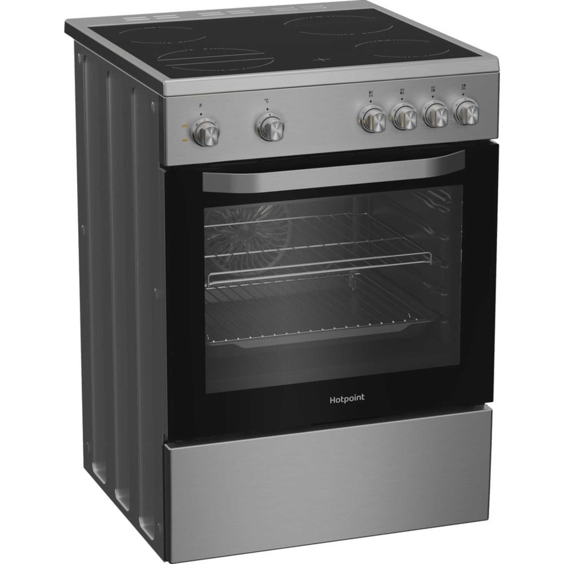 Hotpoint 60cm Electric Single Oven Cooker - H6V5KMX/UK