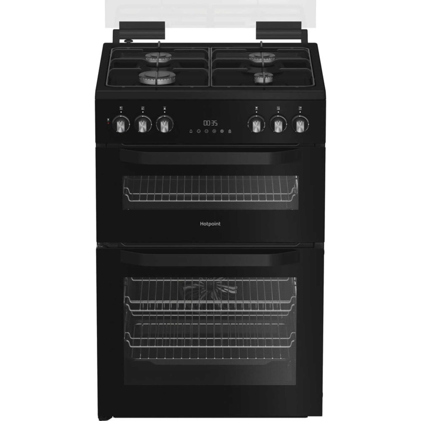 Hotpoint 60cm Dual Fuel Double Oven Cooker - HDD6GDC2B1