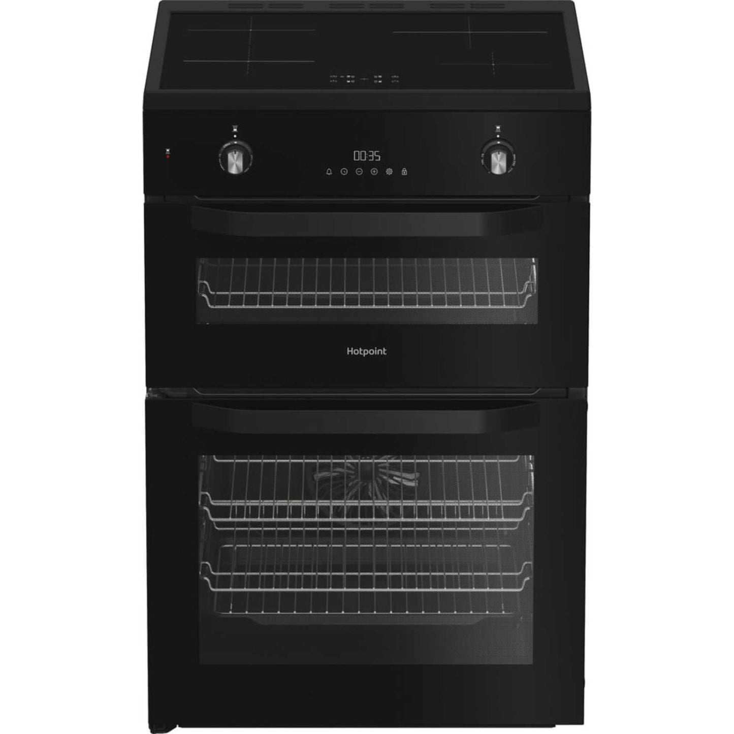 Hotpoint 60cm Electric Double Oven Cooker - HDE6IDC2B1