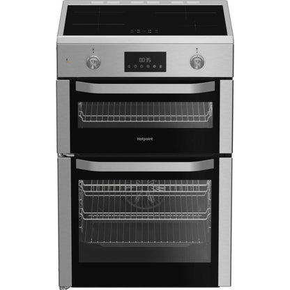Hotpoint 60cm Electric Double Oven Cooker - HDE6IDC2X