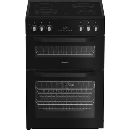 Hotpoint 60cm Electric Double Oven Cooker - HDE6VDB1