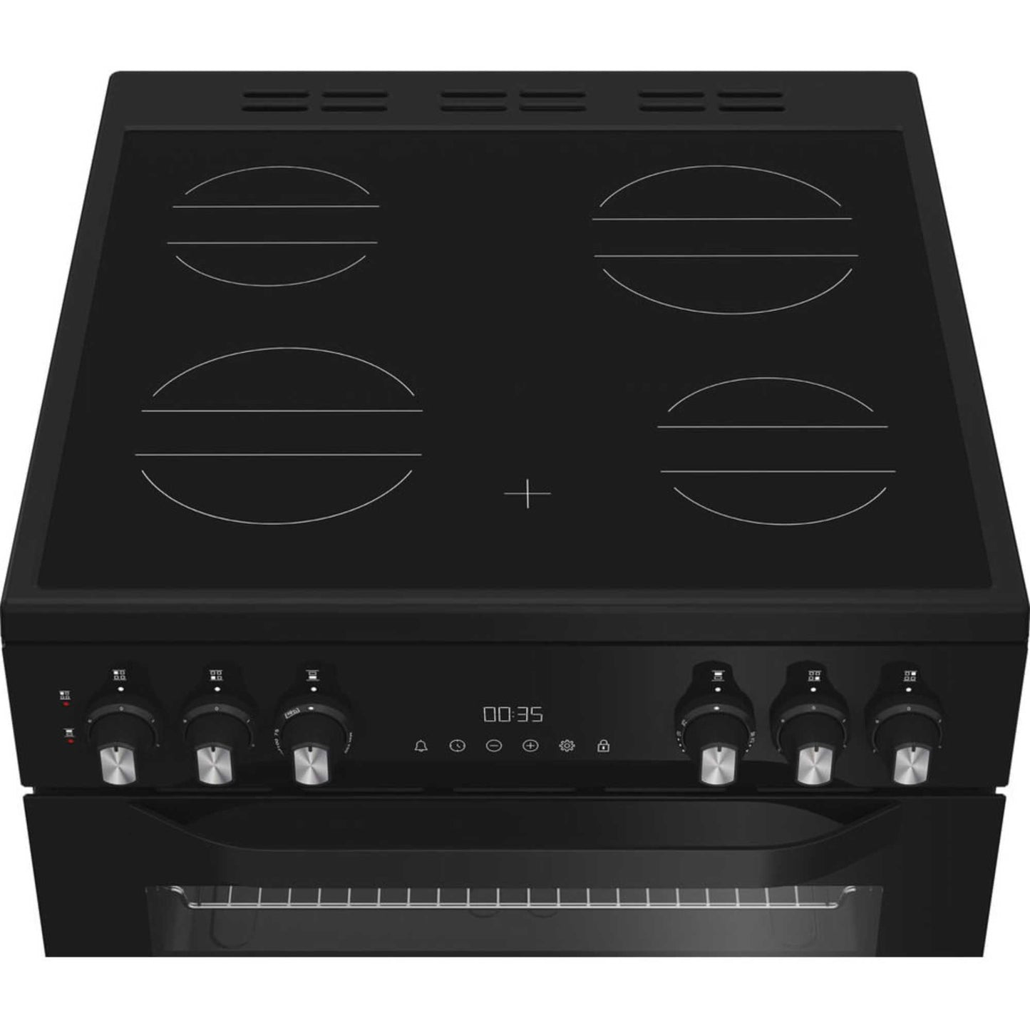 Hotpoint 60cm Electric Double Oven Cooker - HDE6VDB1