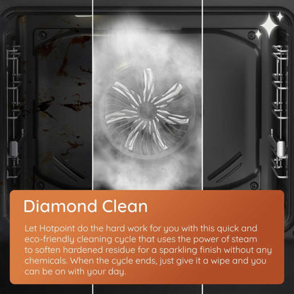 Hotpoint 60cm Electric Double Oven Cooker - HDE6VDB1