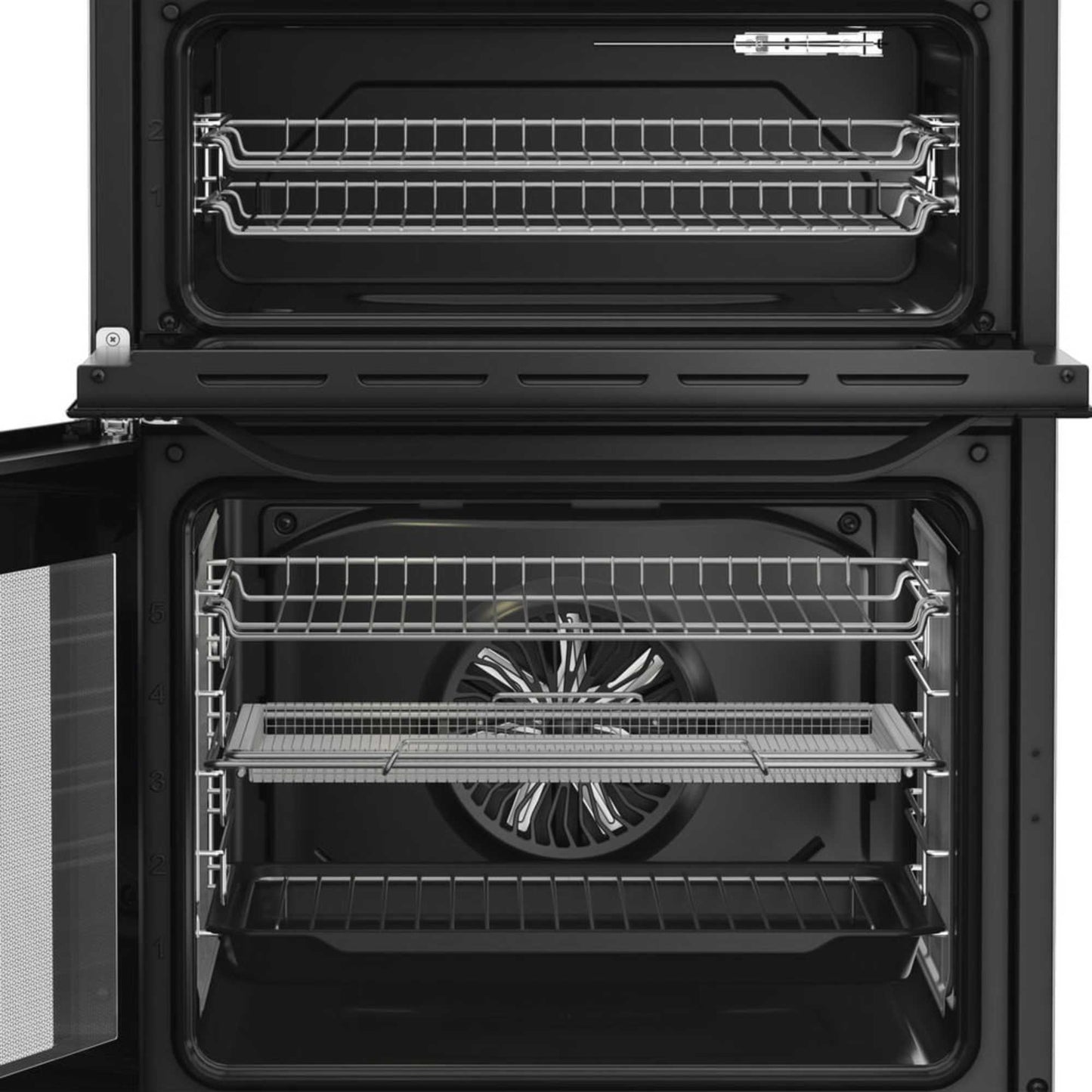 Hotpoint 60cm Electric Double Oven Cooker - HDE6VDCASB1
