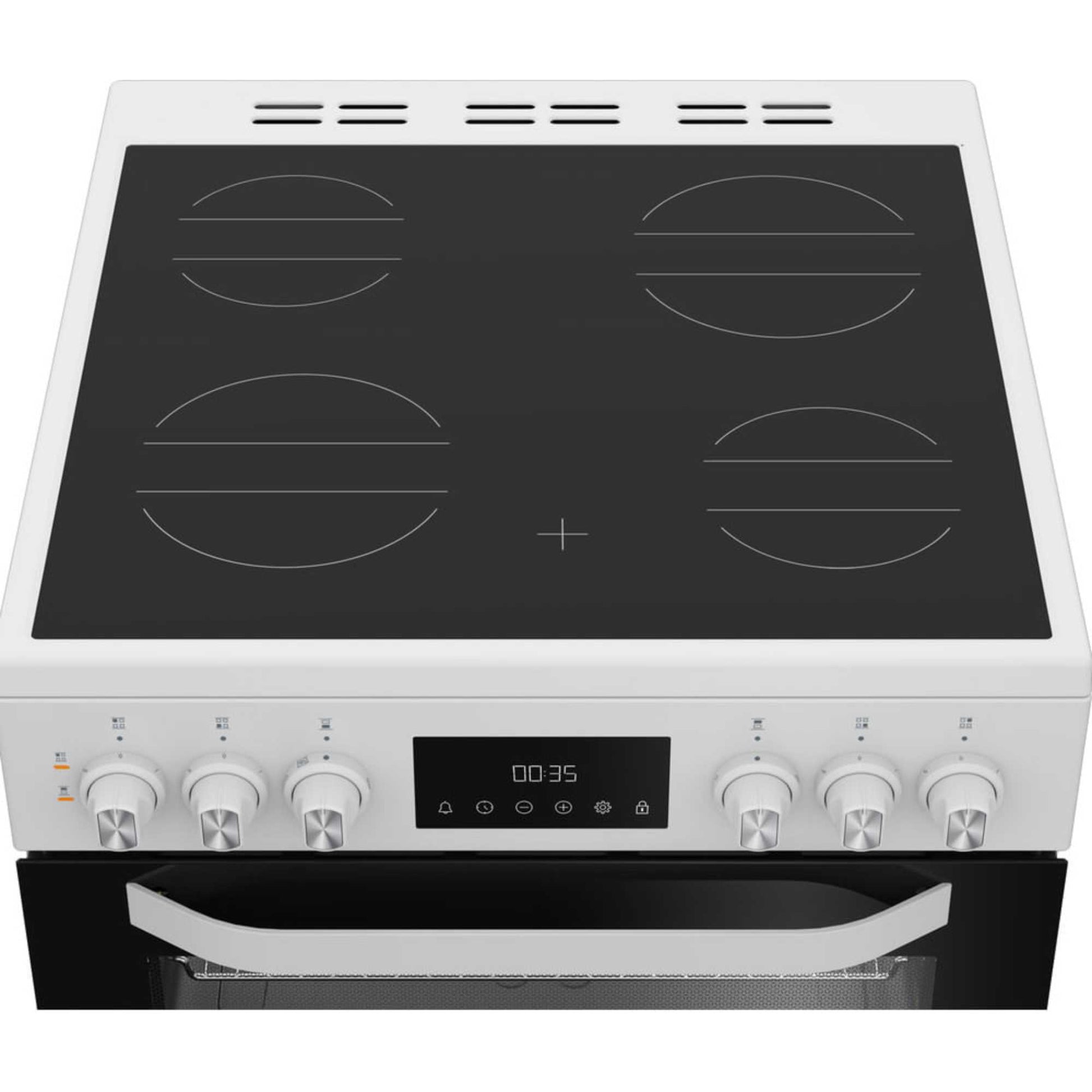 Hotpoint 60cm Electric Double Oven Cooker - HDE6VDW