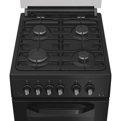 Hotpoint 50cm Gas Double Oven Cooker - HDG5GCB
