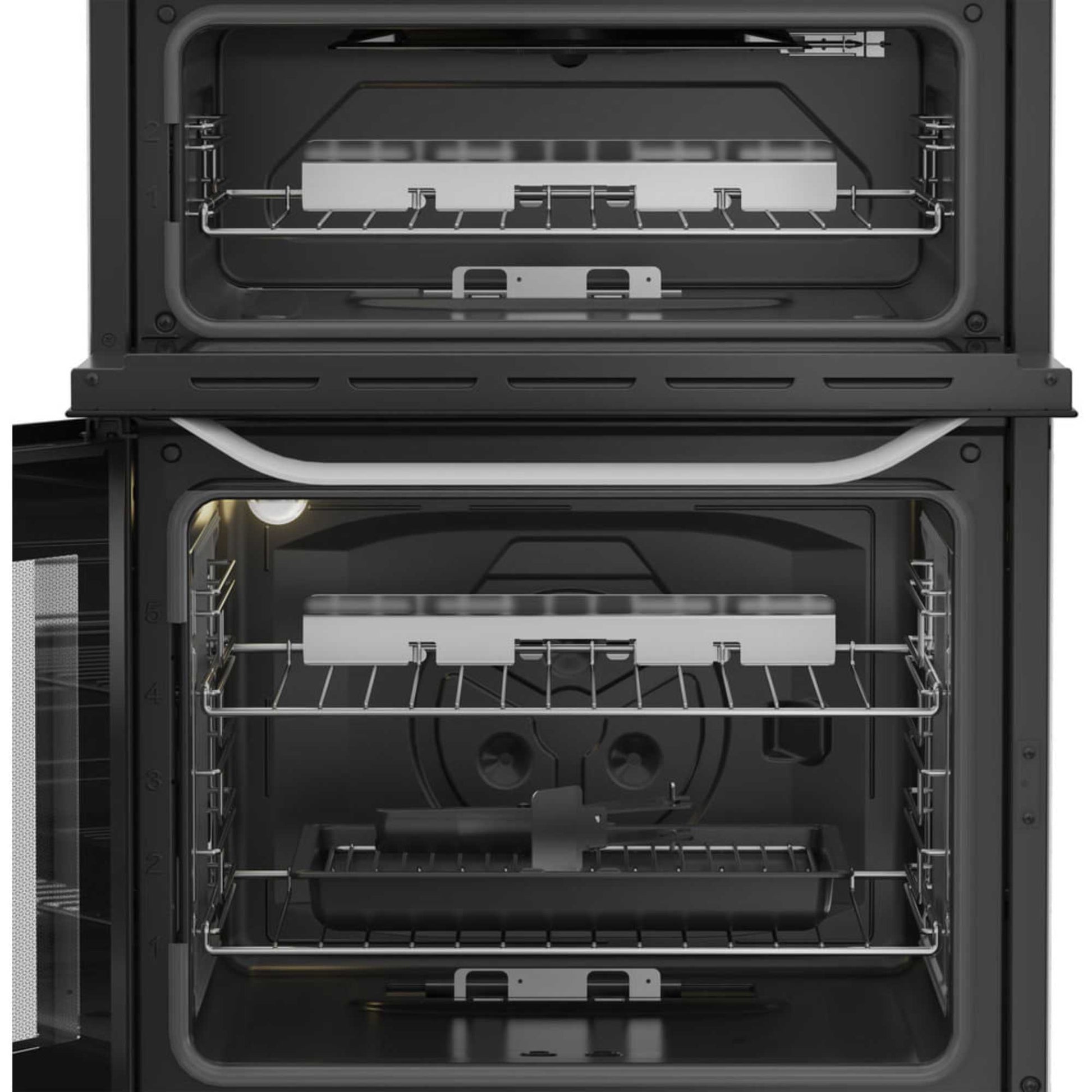 Hotpoint 60cm Gas Double Oven Cooker - HDG6GDCW
