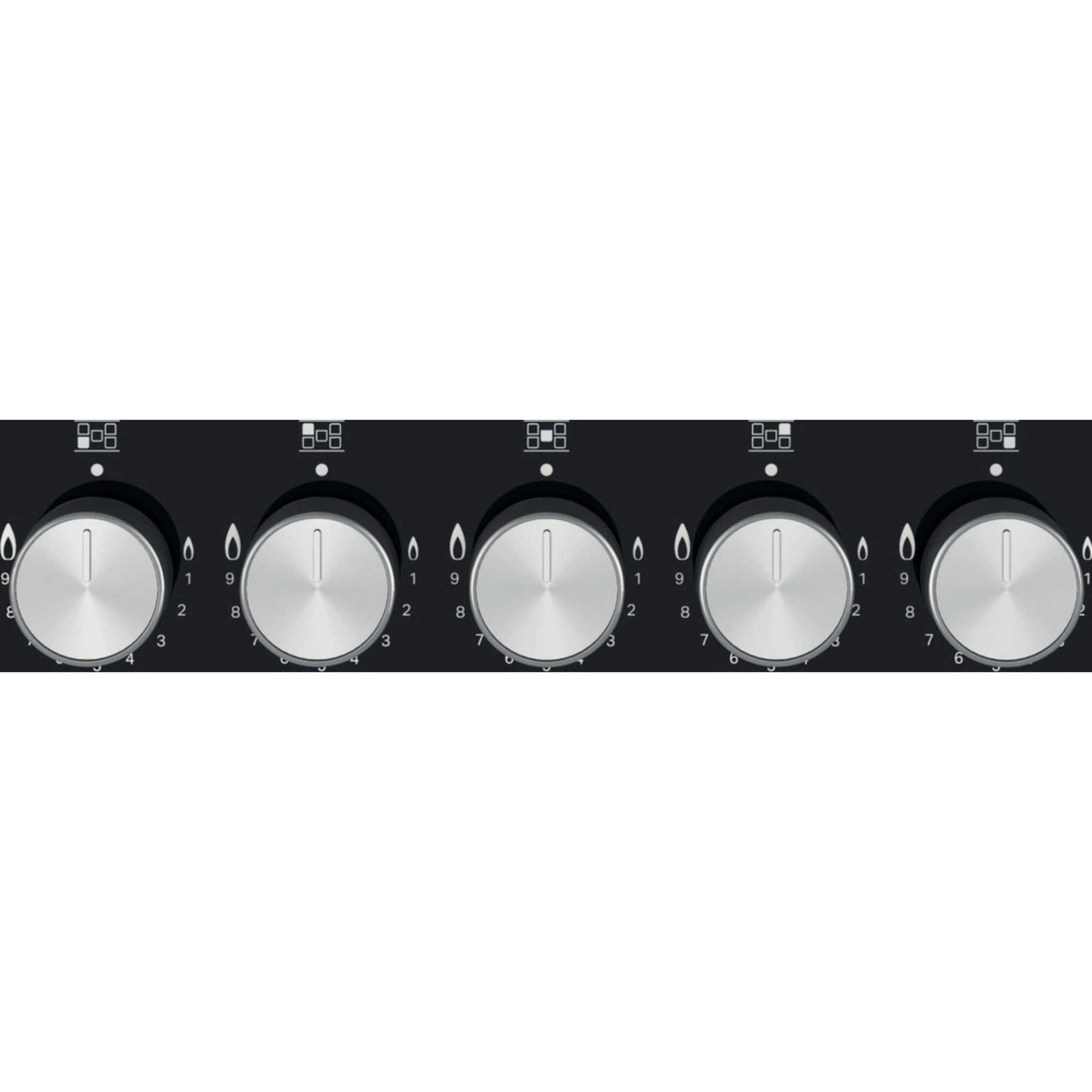 Hotpoint HGS 72S BK 75cm 5 Burner Gas Hob - Black