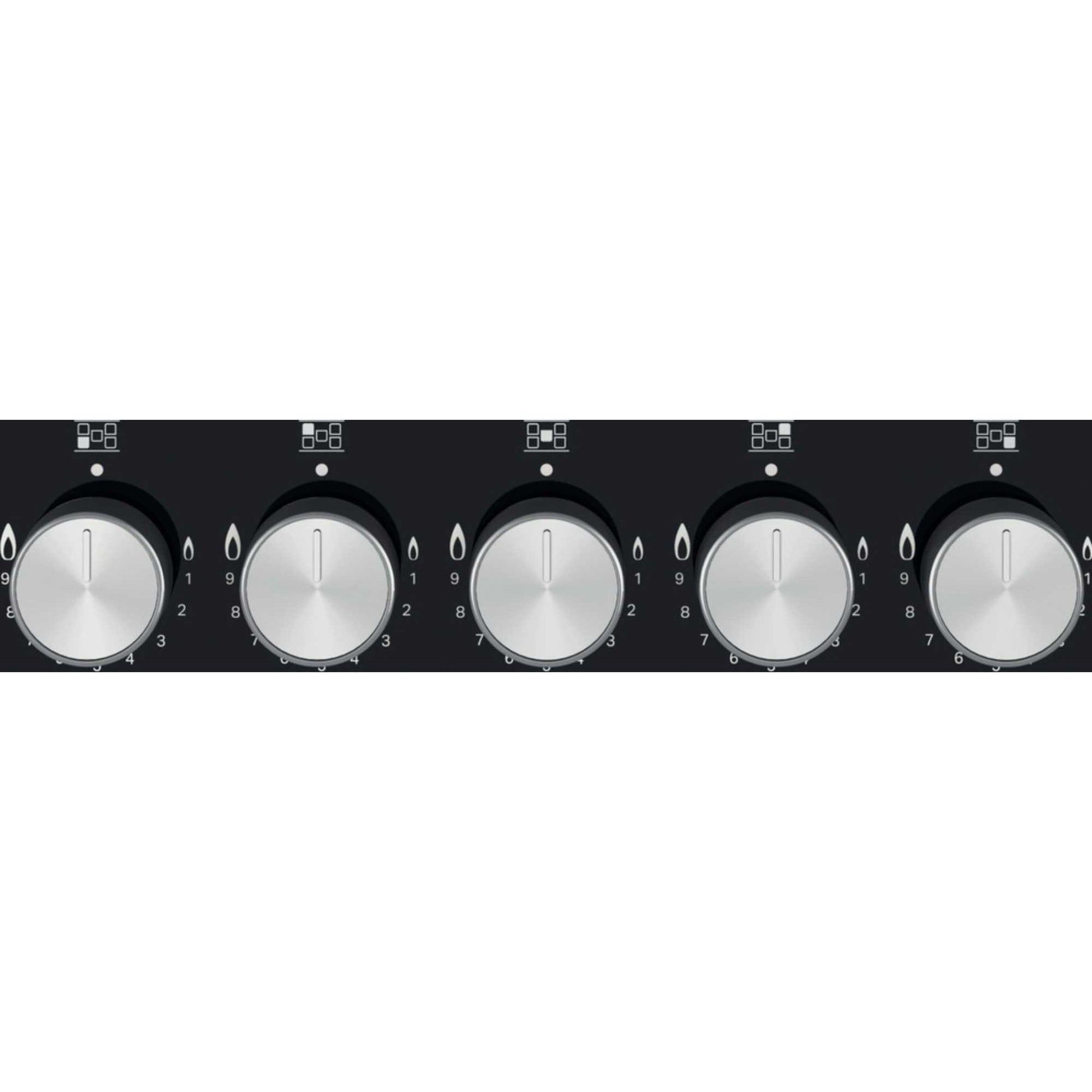 Hotpoint HGS 72S BK 75cm 5 Burner Gas Hob - Black