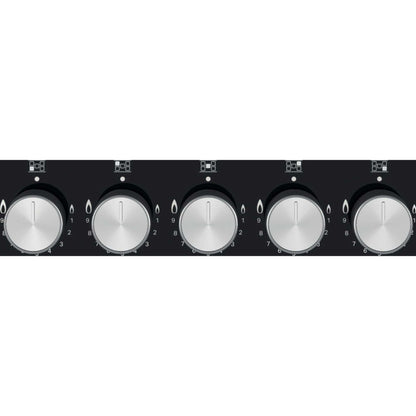 Hotpoint HGS 72S BK 75cm 5 Burner Gas Hob - Black
