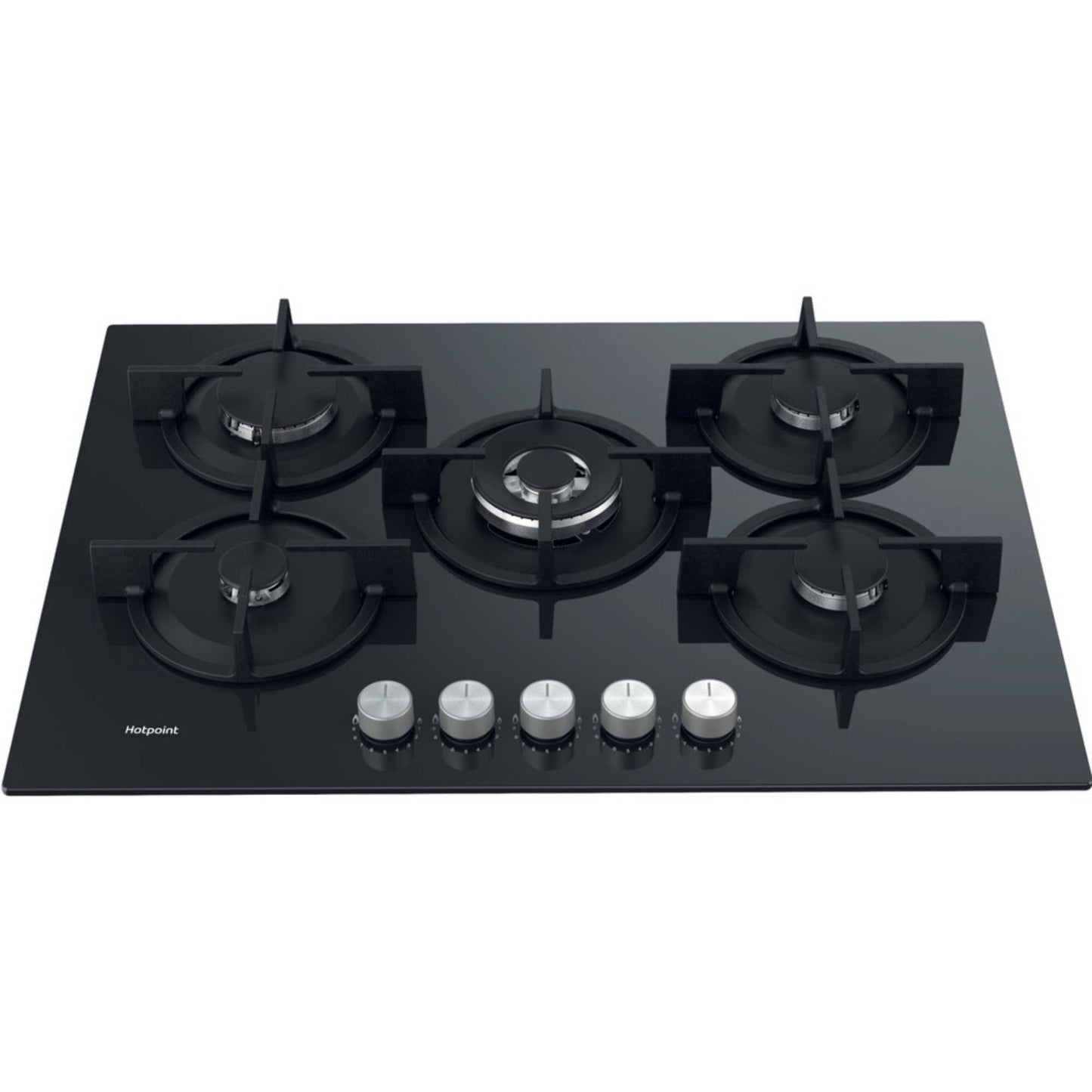 Hotpoint HGS 72S BK 75cm 5 Burner Gas Hob - Black