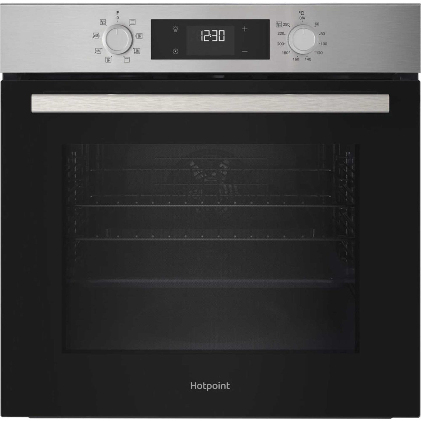 Hotpoint HO 255H X UK Class 2 Multiflow Single Electric Fan Oven - Stainless Steel