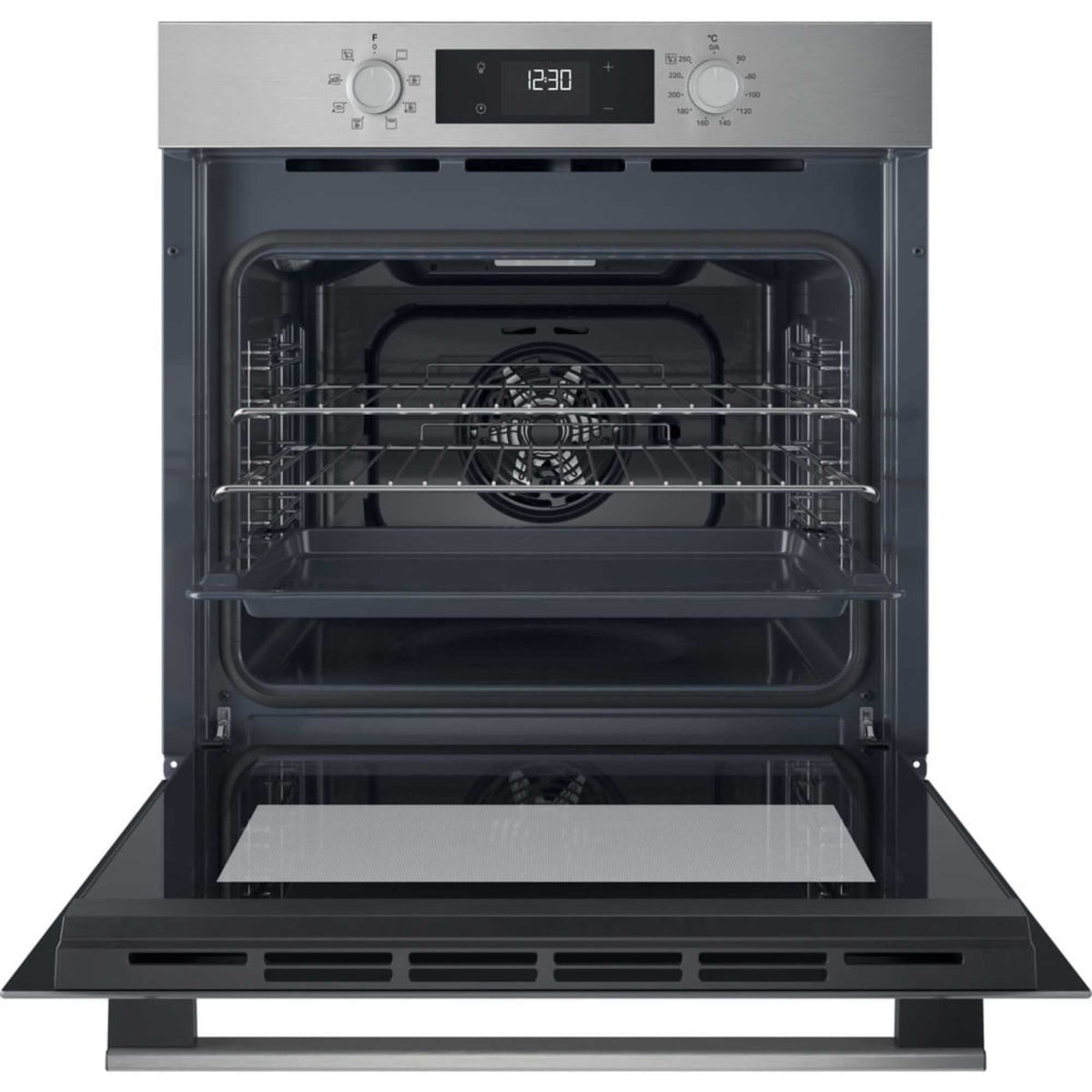 Hotpoint HO 255H X UK Class 2 Multiflow Single Electric Fan Oven - Stainless Steel