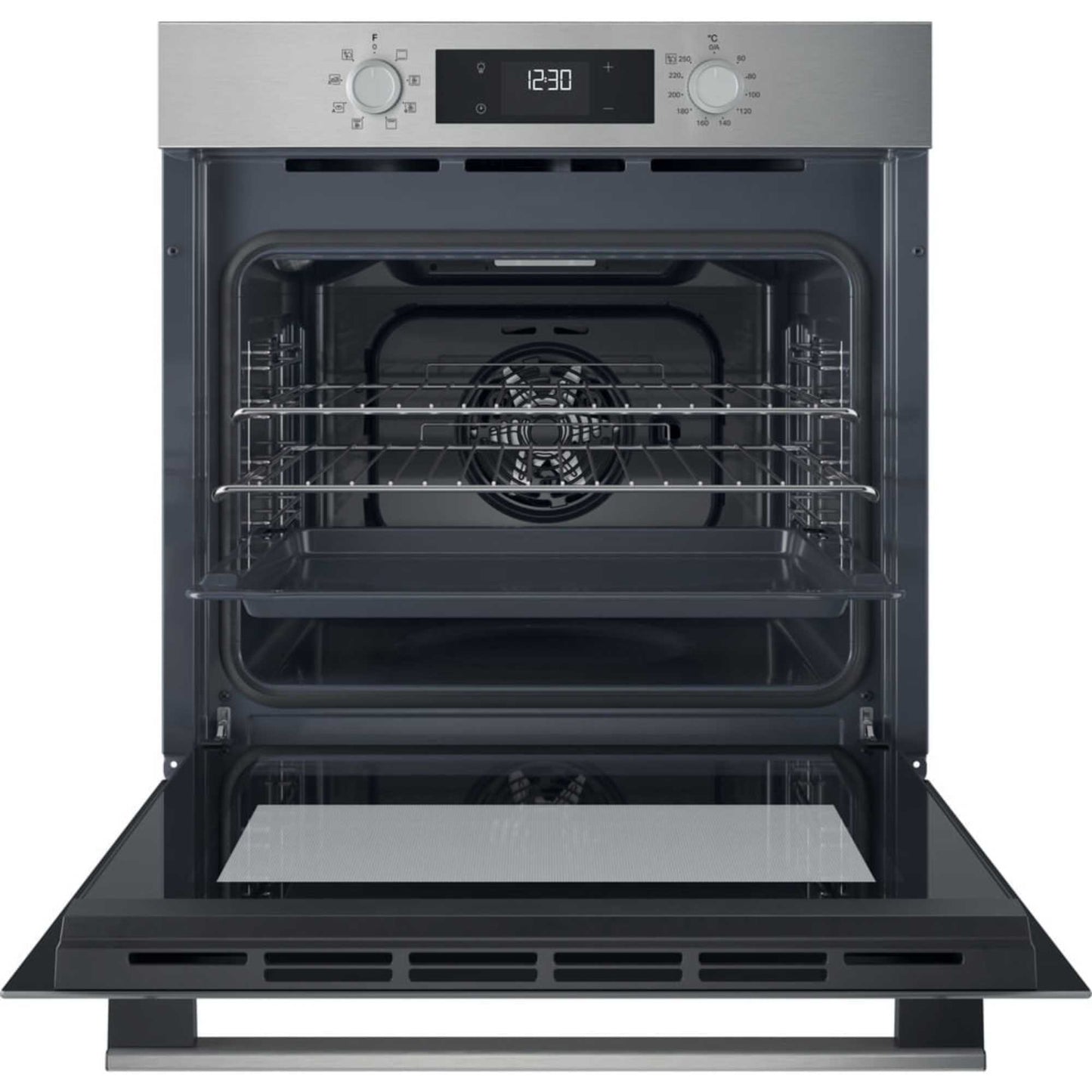 Hotpoint HO 255H X UK Class 2 Multiflow Single Electric Fan Oven - Stainless Steel