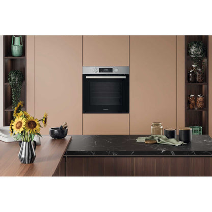 Hotpoint HO 278P X UK Class 2 60cm Built-In Single Multifunction Pyrolytic Oven