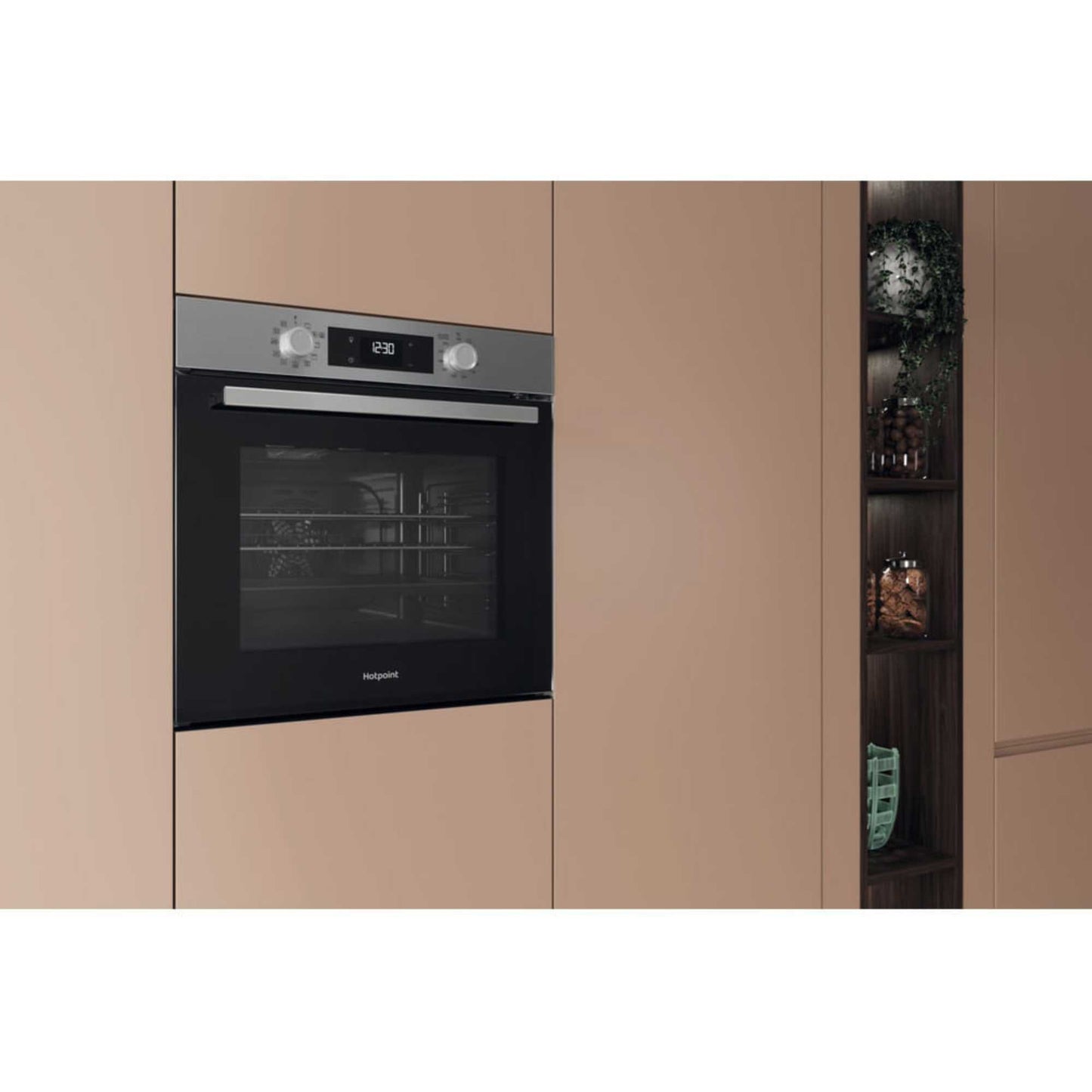 Hotpoint HO 278P X UK Class 2 60cm Built-In Single Multifunction Pyrolytic Oven