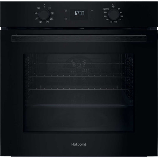 Hotpoint HO 455H B UK Class 2 Multiflow Single Electric Fan Oven - Black