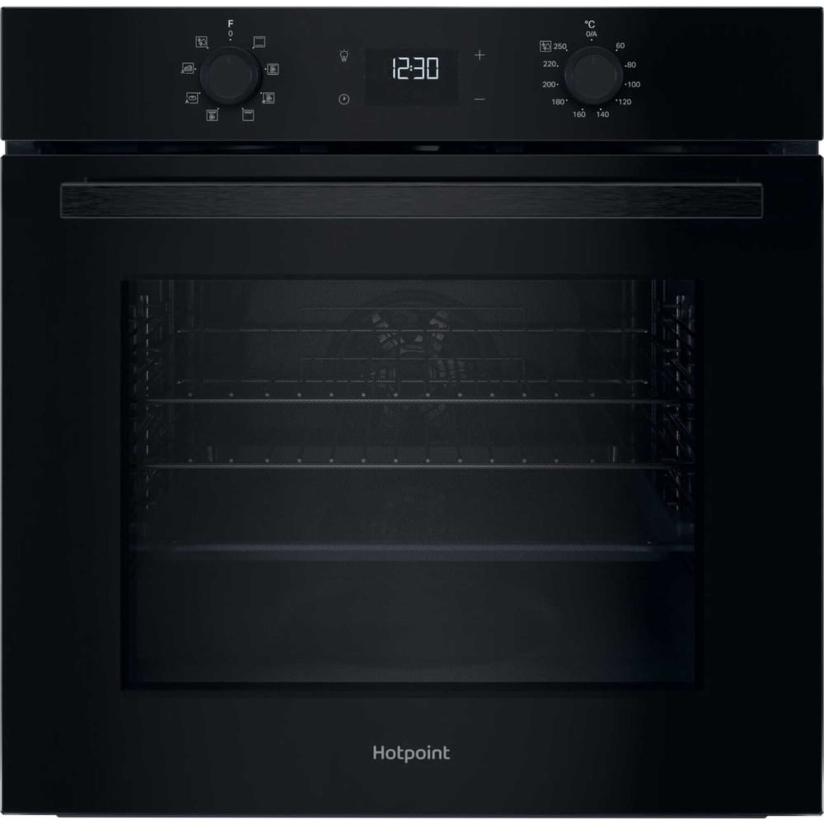 Hotpoint HO 455H B UK Class 2 Multiflow Single Electric Fan Oven - Black