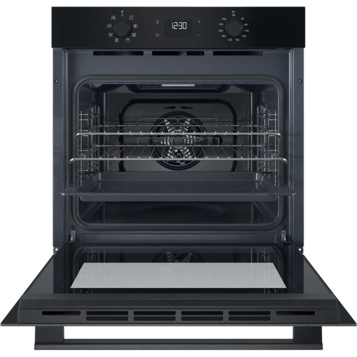 Hotpoint HO 455H B UK Class 2 Multiflow Single Electric Fan Oven - Black
