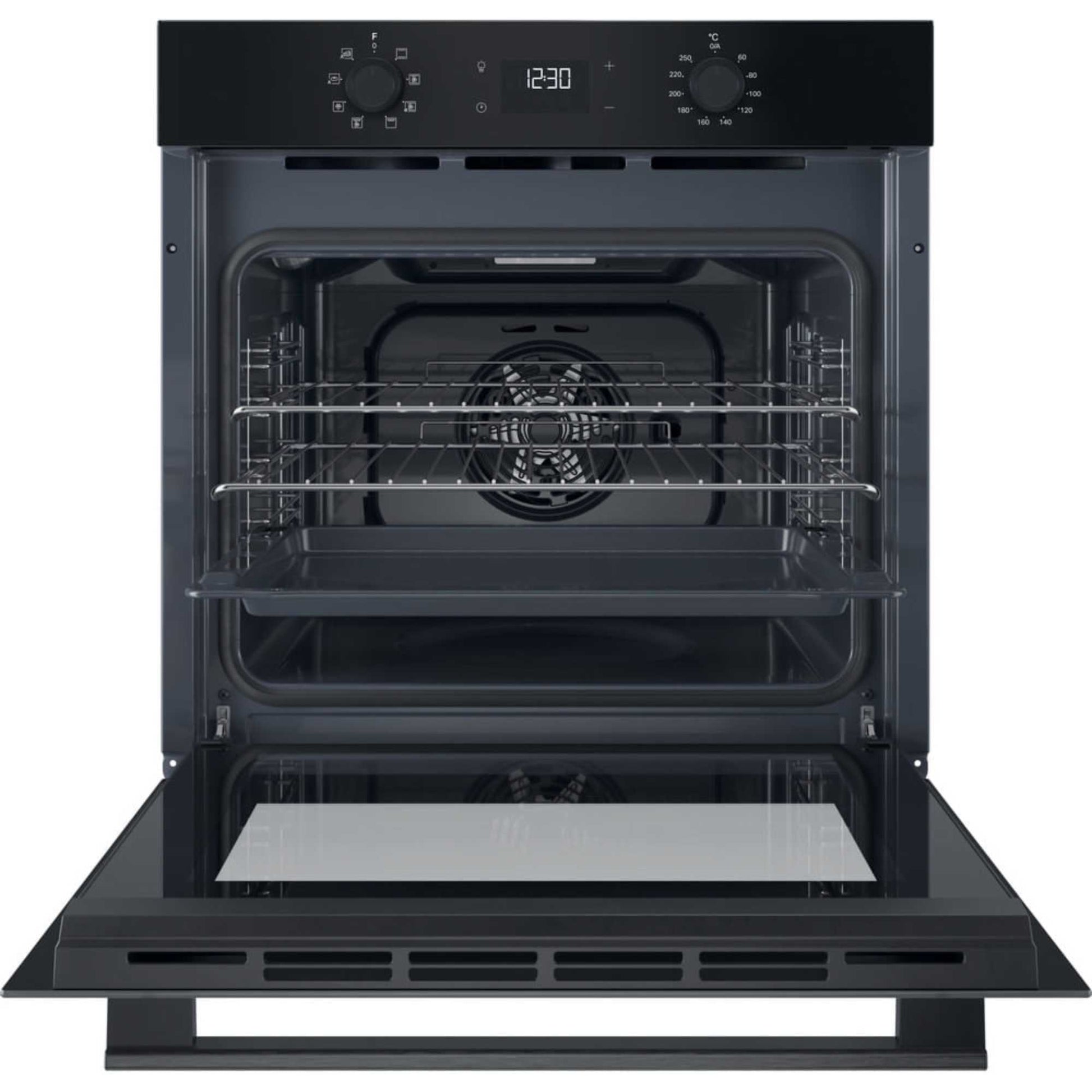 Hotpoint HO 455H B UK Class 2 Multiflow Single Electric Fan Oven - Black