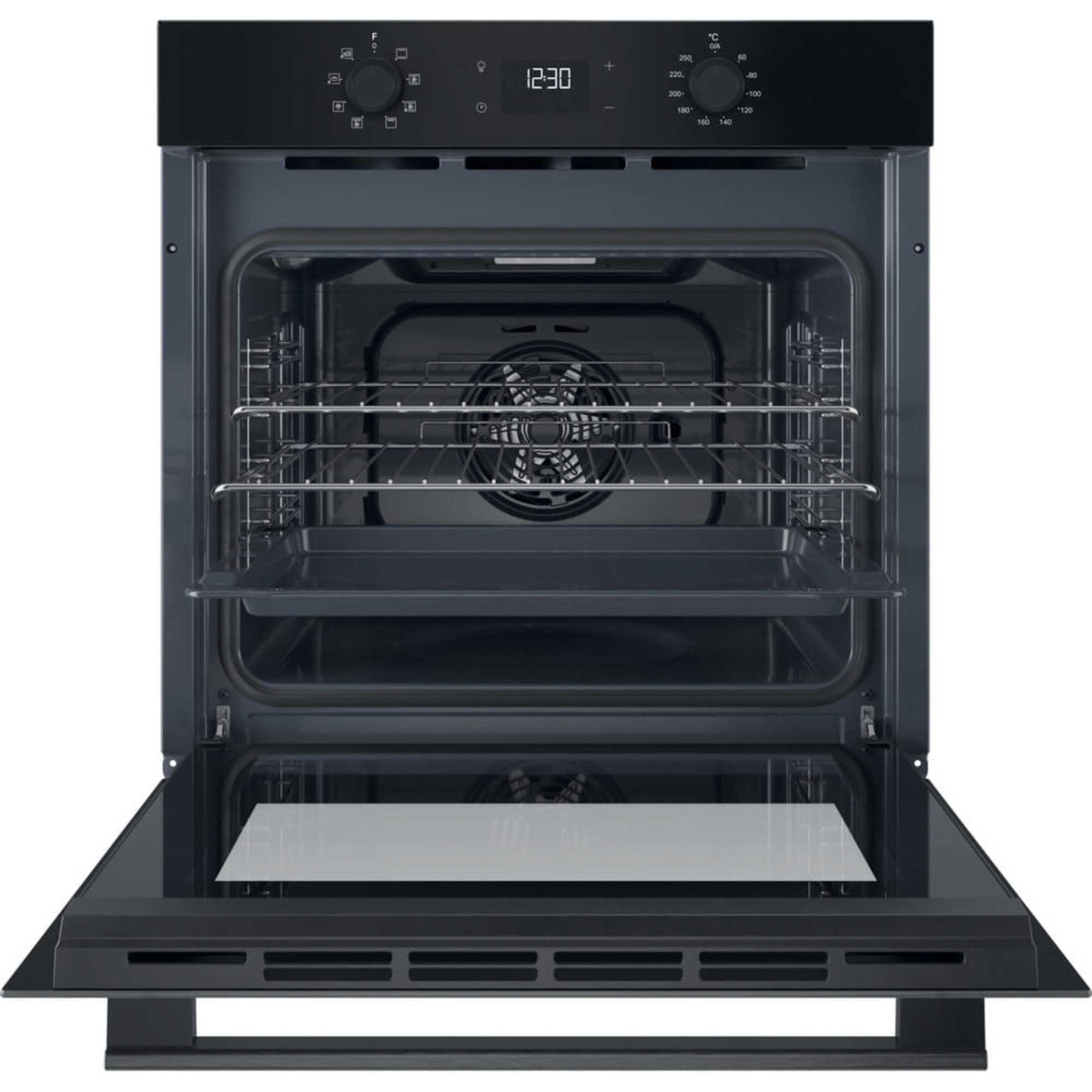 Hotpoint HO 455H B UK Class 2 Multiflow Single Electric Fan Oven - Black