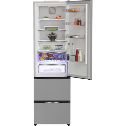 Hotpoint Fridge Freezer 70/30 Dual No Frost - Brushed Steel - HPKF 5351 XP4UK