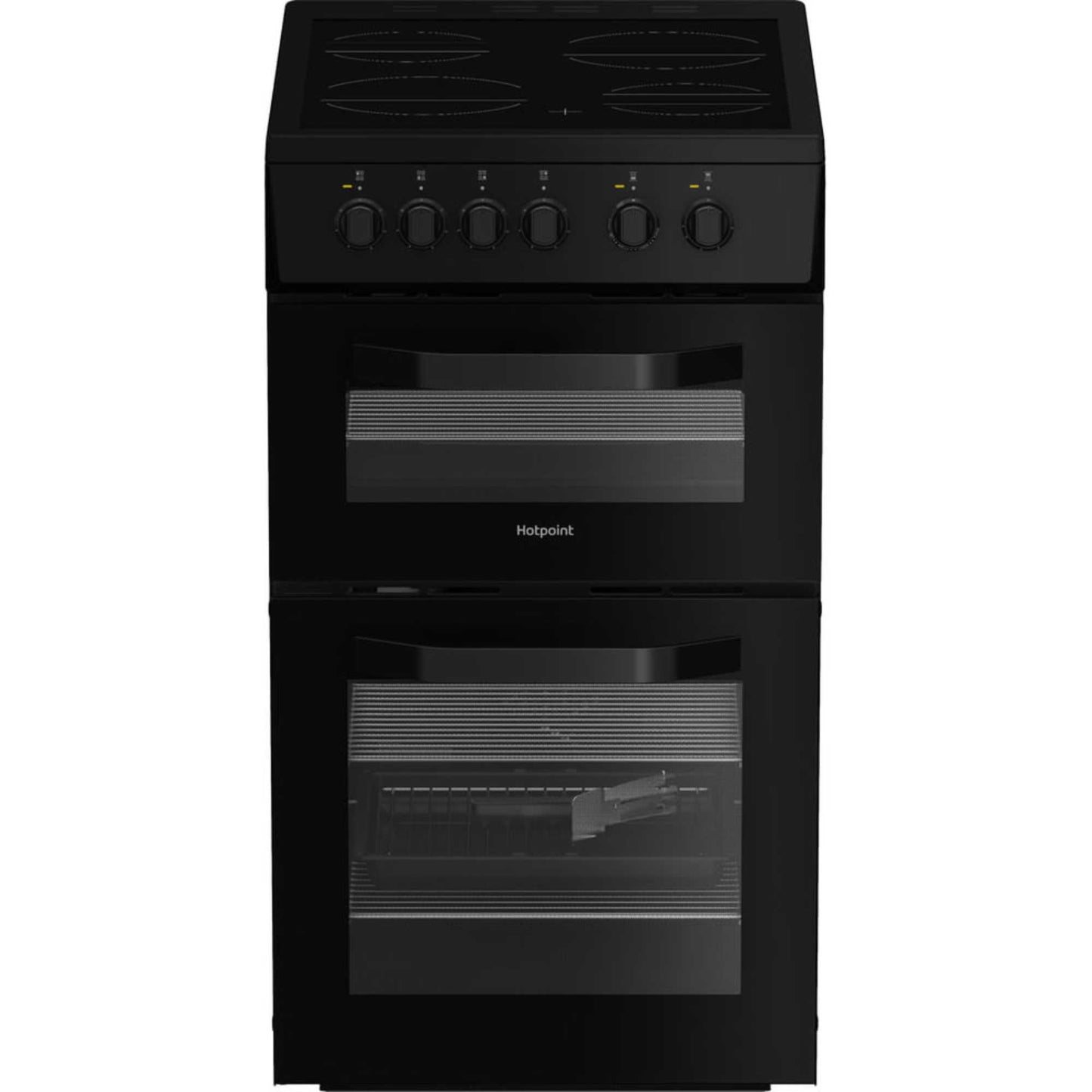 Hotpoint 50cm Electric Single Oven Cooker - HTE5VCB