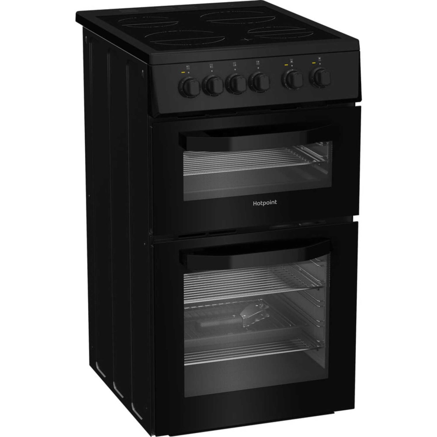 Hotpoint 50cm Electric Single Oven Cooker - HTE5VCB