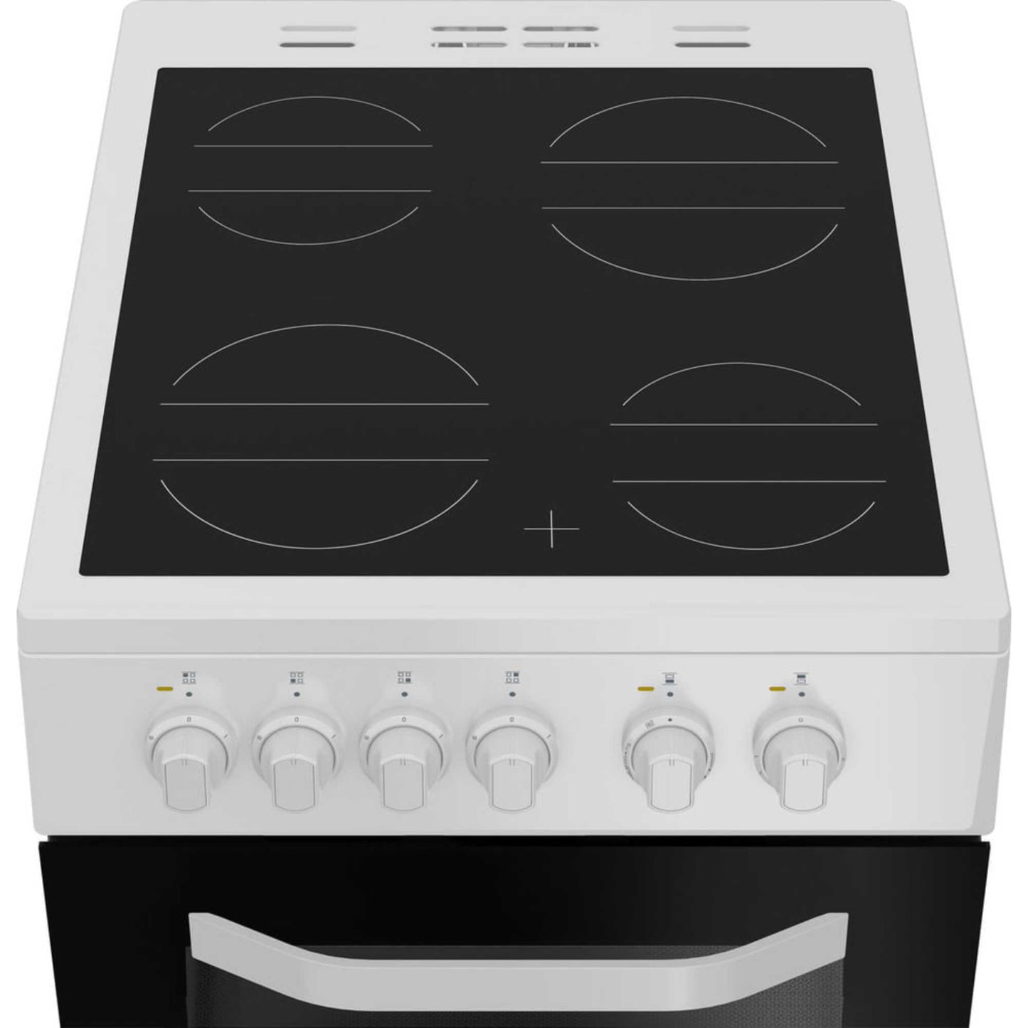 Hotpoint 50cm Electric Single Oven Cooker - HTE5VCW