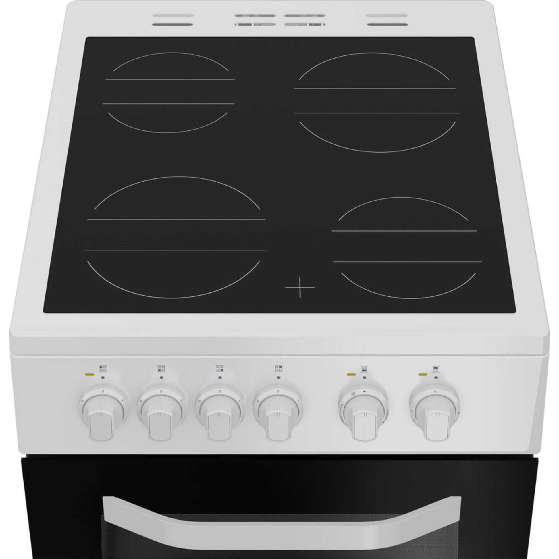 Hotpoint 50cm Electric Single Oven Cooker - HTE5VCW
